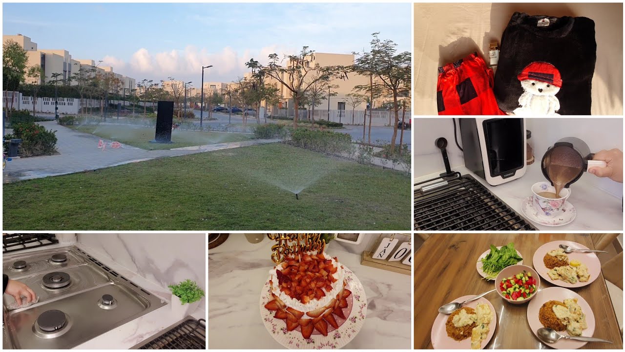 روتين يوم شتوي كله نشاط 🌧👌🏻 نعمل قهوتنا ☕️ 🌙و غدا مختلف 😋و فرحت الولاد آخر اليوم بالتورته 🎂😍