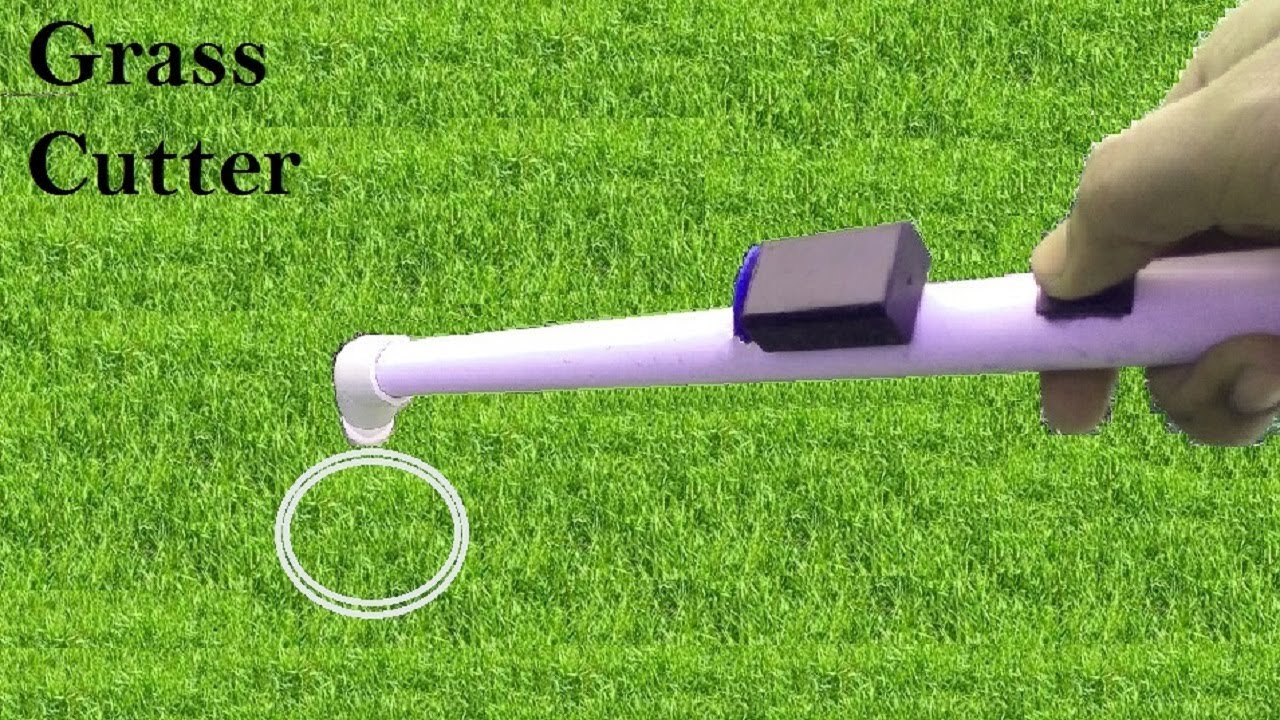 How to Make a Powerful Grass Cutter at Home Very Easy using PVC Pipe