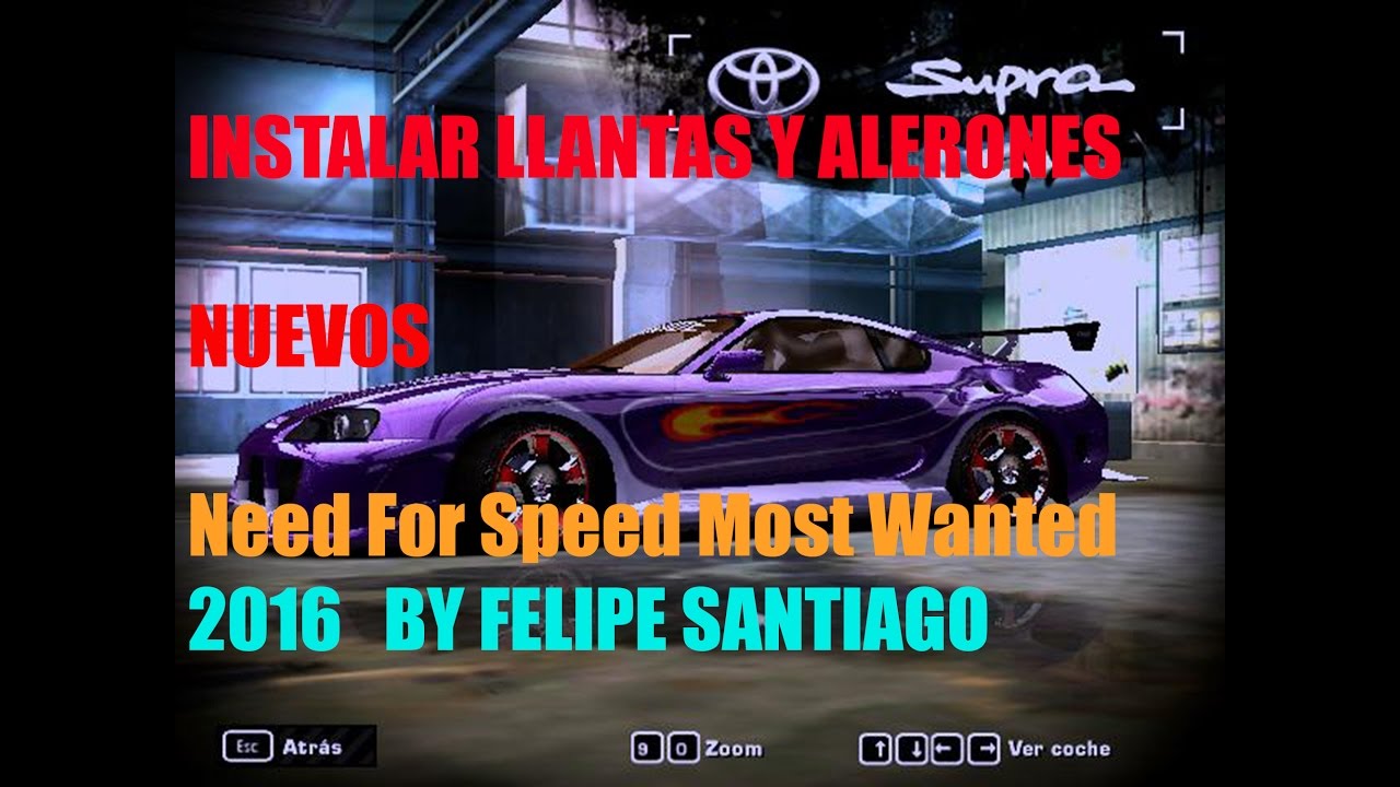 Como Instalar Llantas y Alerones Nuevos En Need For Speed Most Wanted ...