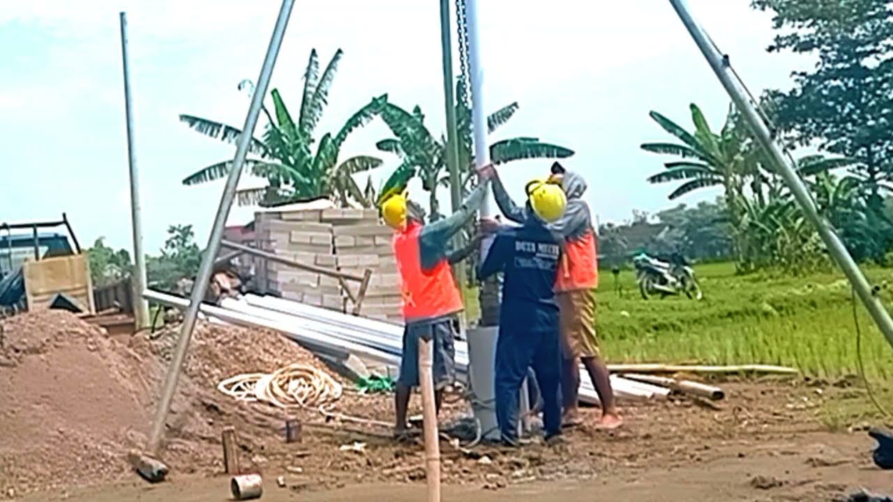 Viral Pompa hilang di lubang sumur ke dalaman 100m2 