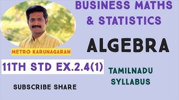 11th Std BM Ex.2.4(1) If n P r = 1680 and n c r = 70 find n and r
