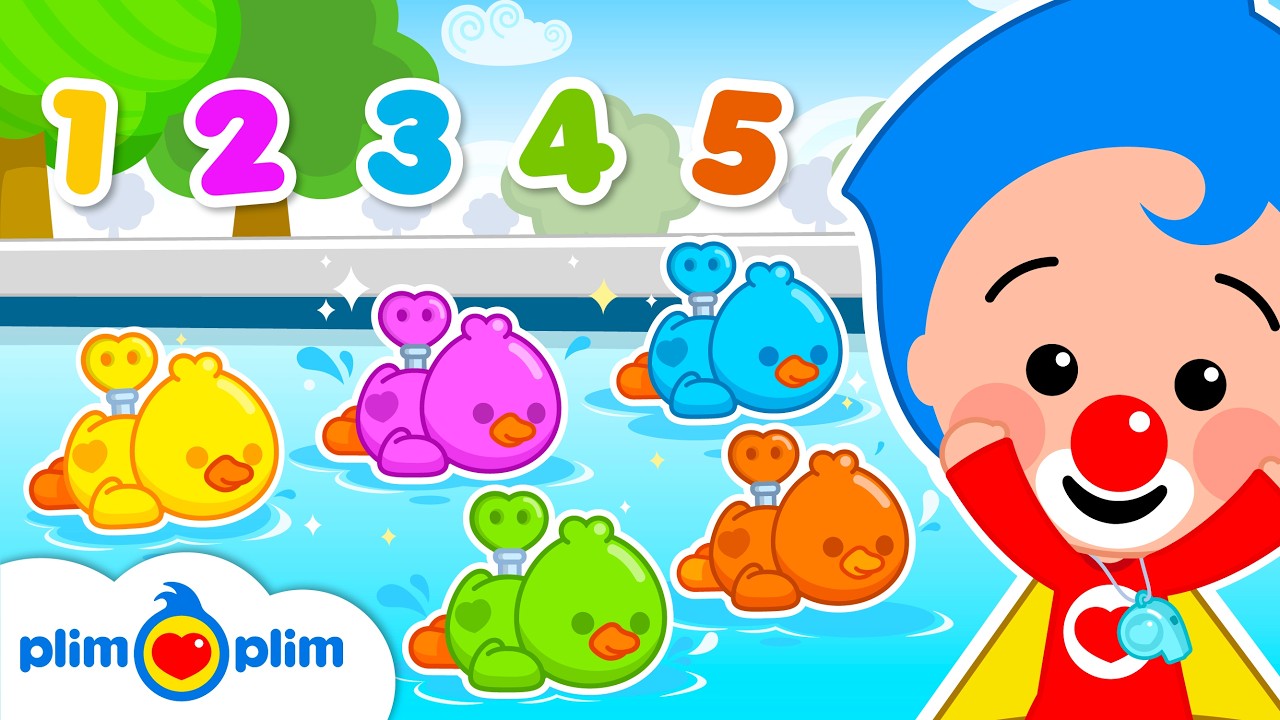 🎶 Five Little Ducks 🐥 + More Toddler Learning Songs & Nursery Rhymes by Plim Plim -The Kindness Hero
