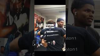 Shakur Stevenson visits Curmel Moton for Sparring #curmelmoton #boxing #mayweather #benavidezandrade