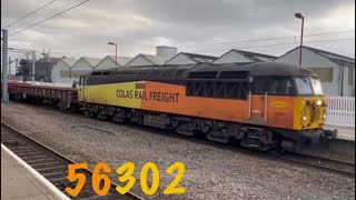 British Rail - Colas Class 56 Diesel Locomotive - 56302 - Stoke on Trent - 5/4/2022