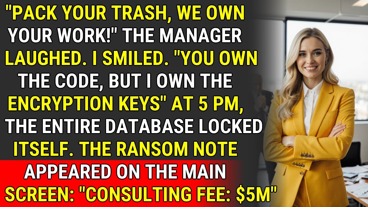 They Fired Their Encryption Lead – So She Locked Their Entire Database ♟️ | Strategic Justice