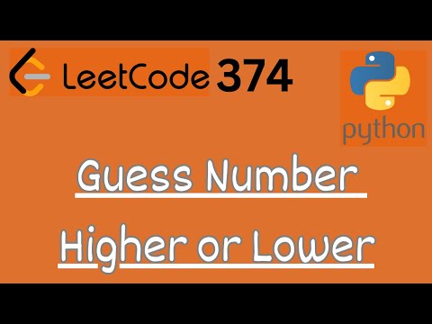 LeetCode 374 - Guess Number higher or lower | LeetCode in Python |DSA| Anonymous Data Scientist
