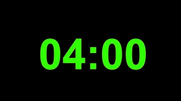 4 MINUTES COUNTDOWN (TIMER) 240 seconds