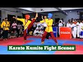 Karate kumite fight  indo nepal ashihara karate match in india