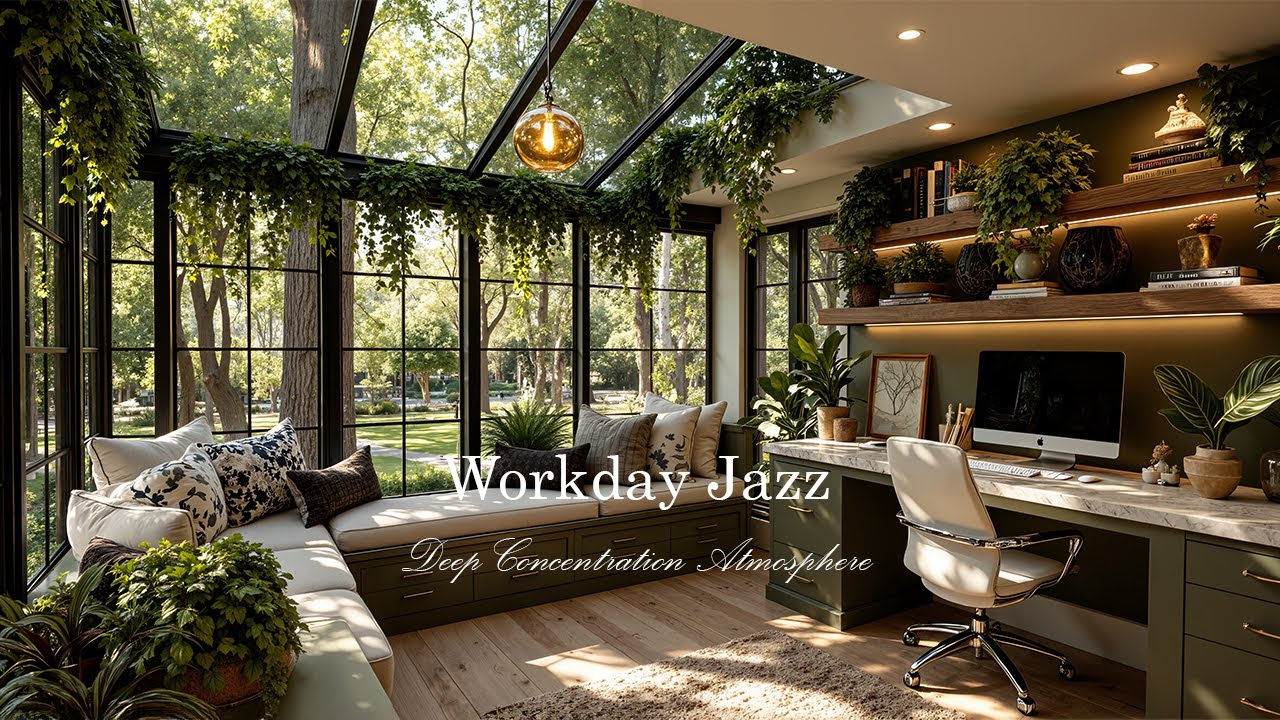 Уголок Тихого Джаза | Мягкий Плейлист Для Релаксации | Природный Джаз В Помещении Для Глубокой Ко...