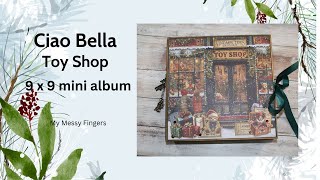 картинка: Ciao Bella - Toy Shop - мини-альбом 9 x 9 - Здание, правая задняя панель