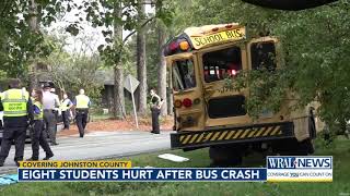 School bus crash sends 9 children to hospital on Monday morning