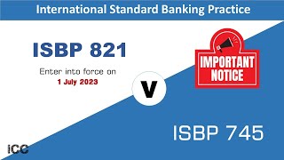 ISBP 821 (Update of ISBP 745) International standared banking practice