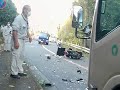 バイク パッカー車 正面衝突 事故現場 #バイク #事故