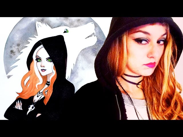 Ginger Snaps Inspired Halloween Art Speed Paint Demo