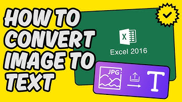 [Easy Guide] Convert Image to Text in Excel 2016