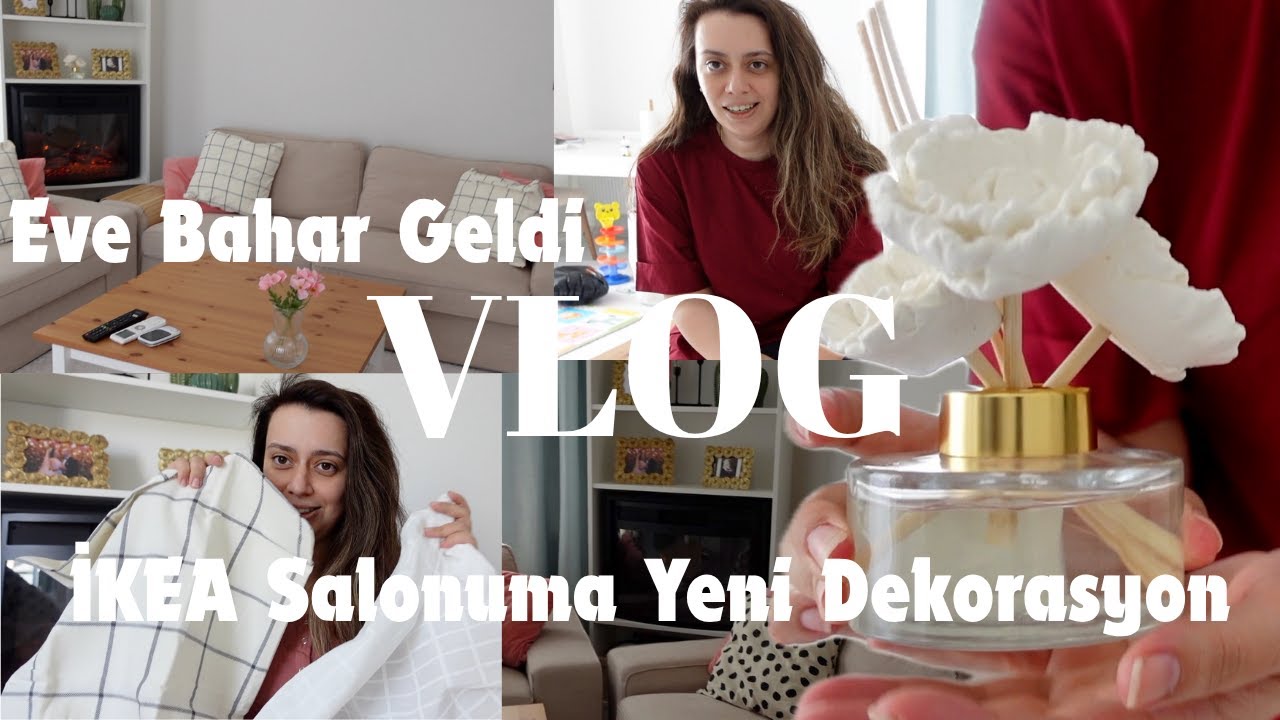 İKEA SALONUMA BAHAR DOKUNUŞU 🌸🌻🌺 PERDE & DEKOR GÜNCELLEMESİ 🌷