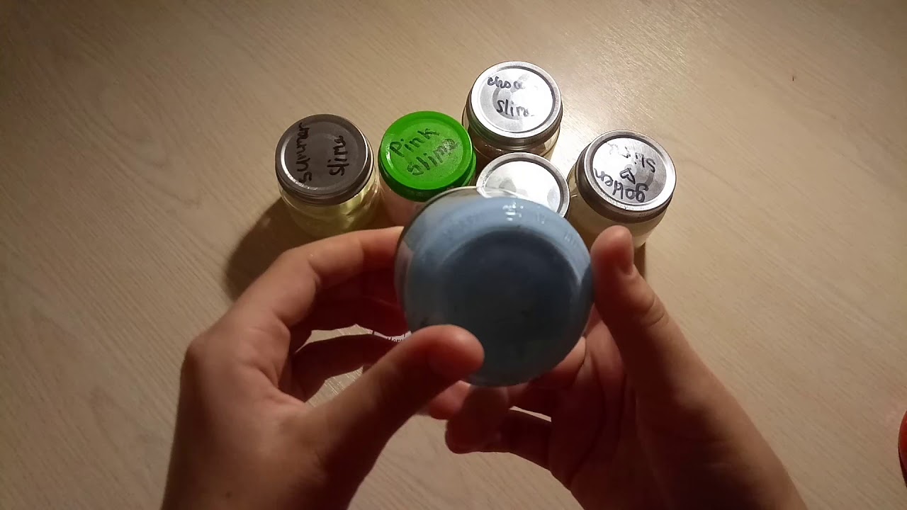 Мои самодельные слаймы/ My slime - YouTube