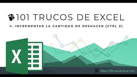 101 Trucos de Excel. 4 Aumentar el número de acciones que se pueden deshacer en Excel