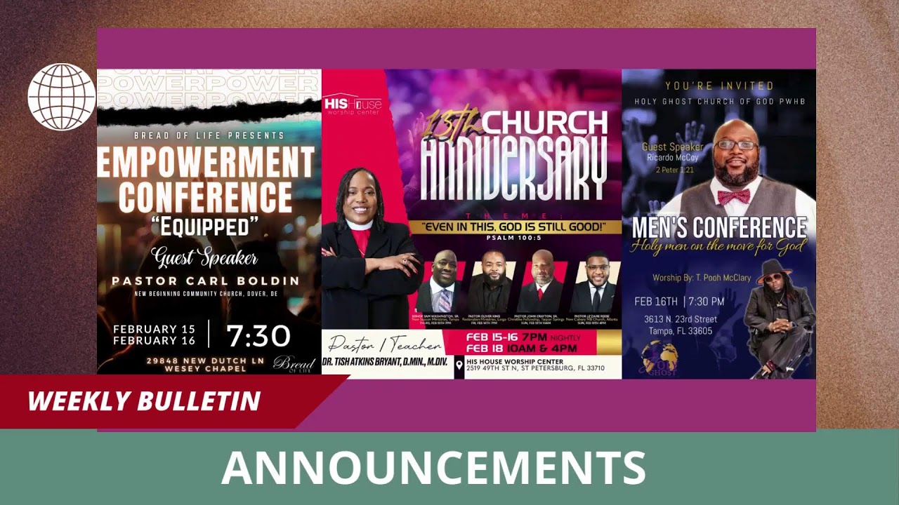  new beginnings community church bulletin youtube