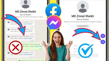 How to Fix Messenger Waiting for this message This might take a while Problem 2024