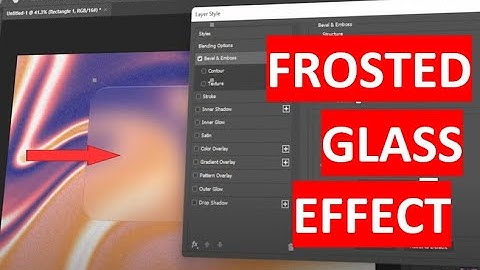 Easy FROSTED GLASS Effect in Photoshop! (2 Minute Tutorial)