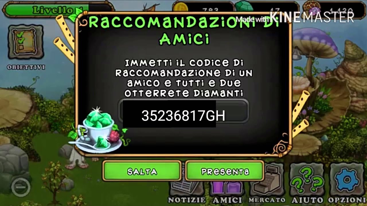 My Singing Monsters Friend Codes For Diamonds