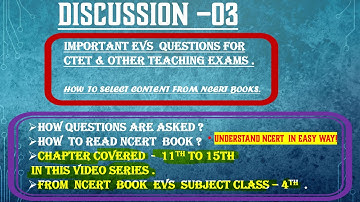 EVS NCERT BOOK ||CLASS -04TH ||CHAPTERWISE SUMMARY||PART-03|FOR CTET/TETs|#learnconstant  constant