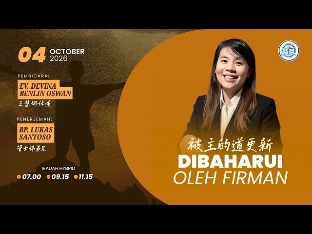 KU – 4 Oktober 2026 – Dibaharui Oleh Firman – Ev. Devina Benlin Oswan