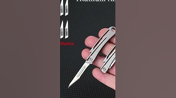 Portable MINI Key Buckle Folding Scalpel with Replaceable Blades