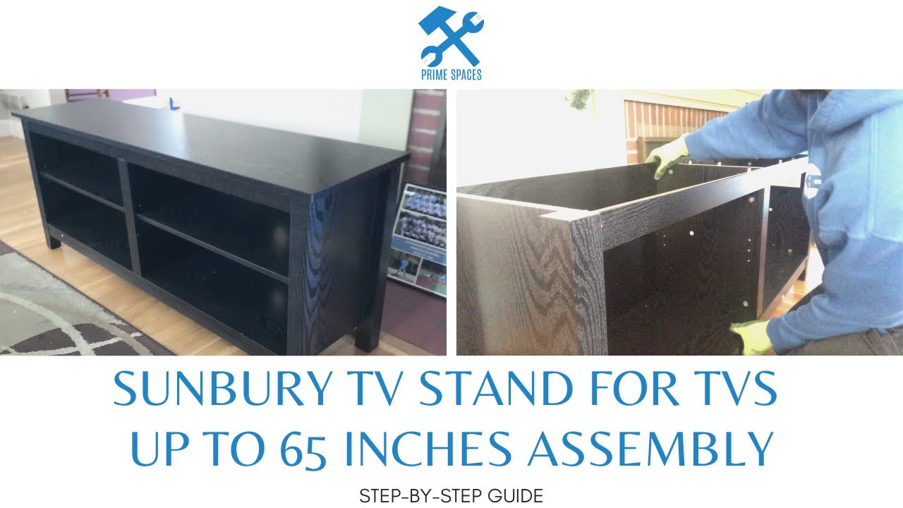  Panana TV Stand, Classic 4 Cubby TV Stand for 65 inch