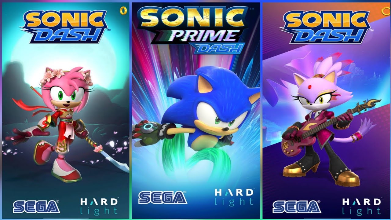 Sonic Dash 🆚 Sonic Prime Dash vs All Bosses Zazz Eggman All Characters ...