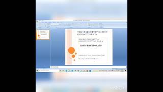 Task 2 || Basic Banking  App || Web Development Internship || @The Sparks Foundation