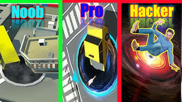 HOLE.IO-Noob Vs Pro Vs Hacker#Hole_io
