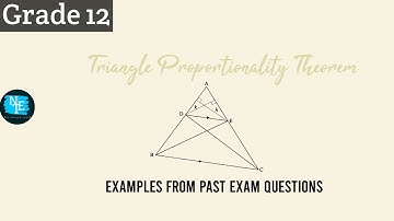 Grade 12 Ratio and Proportion |Part 2 of 5 Applying the Proportionality Theorem| NTE