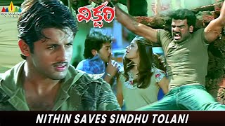 Nithiin Saves Sindhu Tolani Victory Ashutosh Rana Mamtamohandas Telugu Movies Scenes