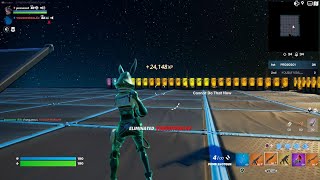 Fortnite_playing 1v1 mythic build fight