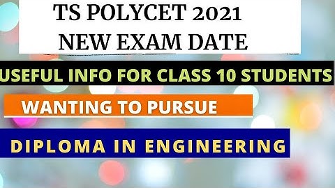 TS POLYCET 2021 NEW DATES RELEASED FOR REGISTRATION