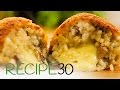 Simple Arancini Balls made with mushroom risotto