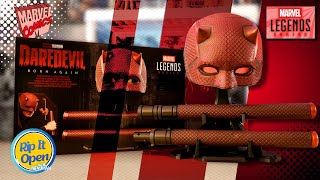 3 Minute Unbox! -  Marvel Legends Daredevil Born Again Mask and Billy Clubs Unboxing & Review!
