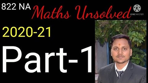 Maths Unsolved Class 10 UP Board 822 NA.. Part-1..Maths 2020-21 Unsolved set..Previous Year Question