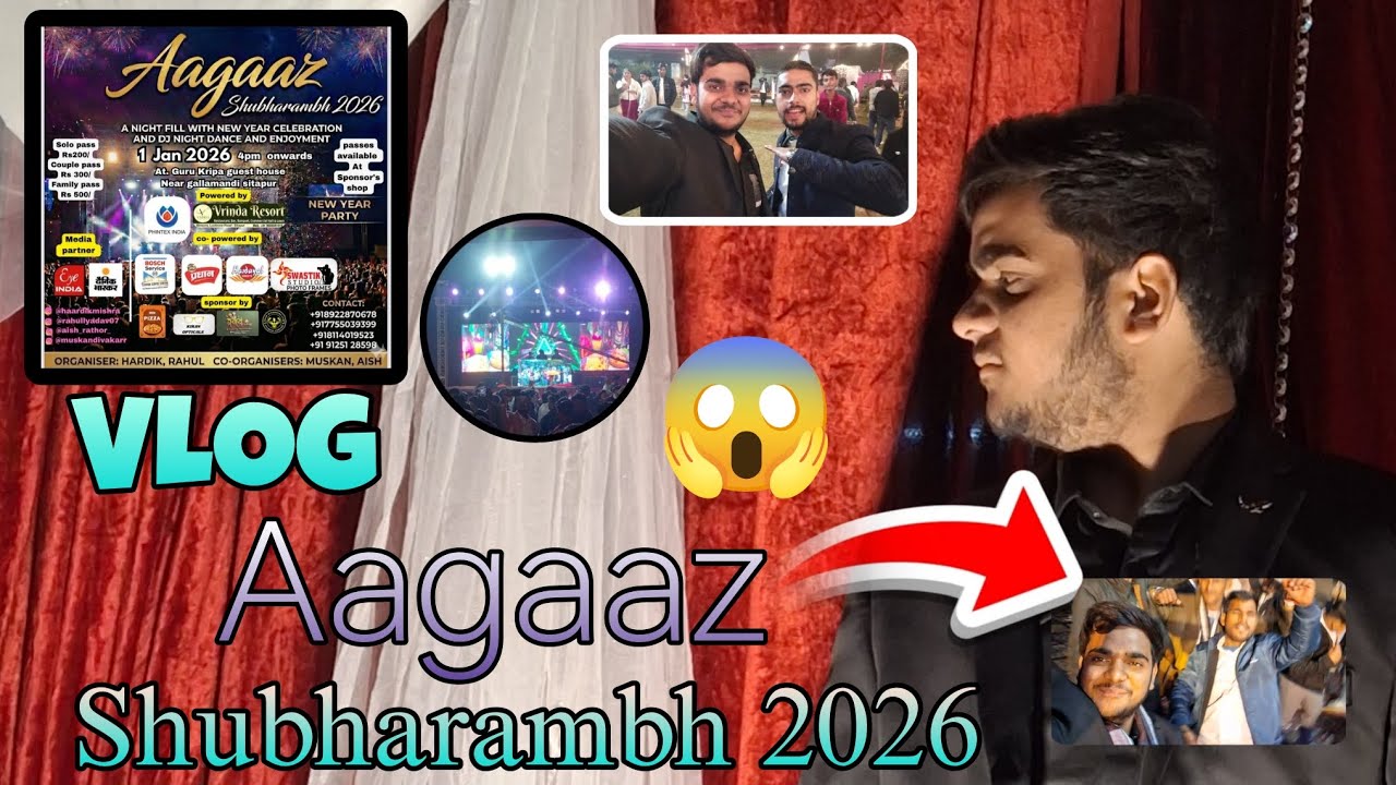 Aagaaz shubharambh 2026 party enjoy 😍🔥 SUNDARAM MINI VLOG 