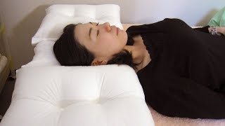 大野カイロの枕【 ストレートネックの人のための 横向き寝が楽なロング枕 スリム 】