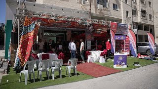 فعاليات بازار شركة سرايا لتجارة المواد الانشائية في مدينة طولكرم