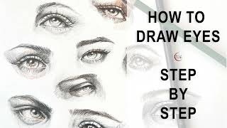 How to Draw Eyes Step-By-Step Tutorial | Eye Drawing Tutorial for Beginners