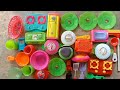 Diy unboxing kitchen Set l kitchen plastic set | mini cooking Kitchen set 10
