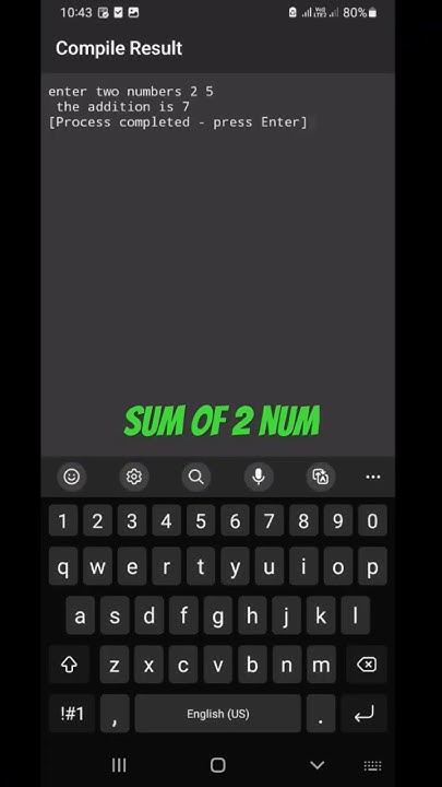 sum of two numbers || c-program || addition of 2 numbers #viral # ...