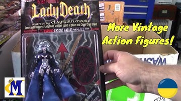 Part 3 Vintage Action Figure Collection!  GI Joe 12", Lady Death, Spawn & More!