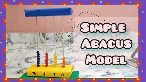 Abacus 3D model | Maths Abacus Model for School Exhibition | UCMAS Project