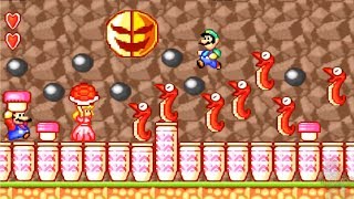 Super Mario Bros 2 HD REMAKE 100% WORLD 6 Part 1 (Amazing NEW Graphics)