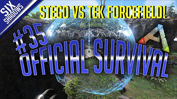 STEGO VS TEK FORCEFIELD! - Official PvP - New Servers | Episode 35 - Ark: Survival Evolved